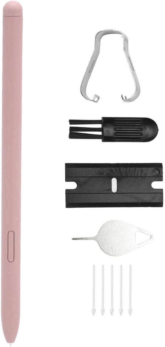 Styluspen voor Tab S6 Lite 10,4 Inch SM P610, SM P615 Tablet, Tab S6 Lite S Pen Vervanging voor Tab S6 Lite SM-P610 SM-P615, met 5 reservetips (Roze) — afbeelding 3
