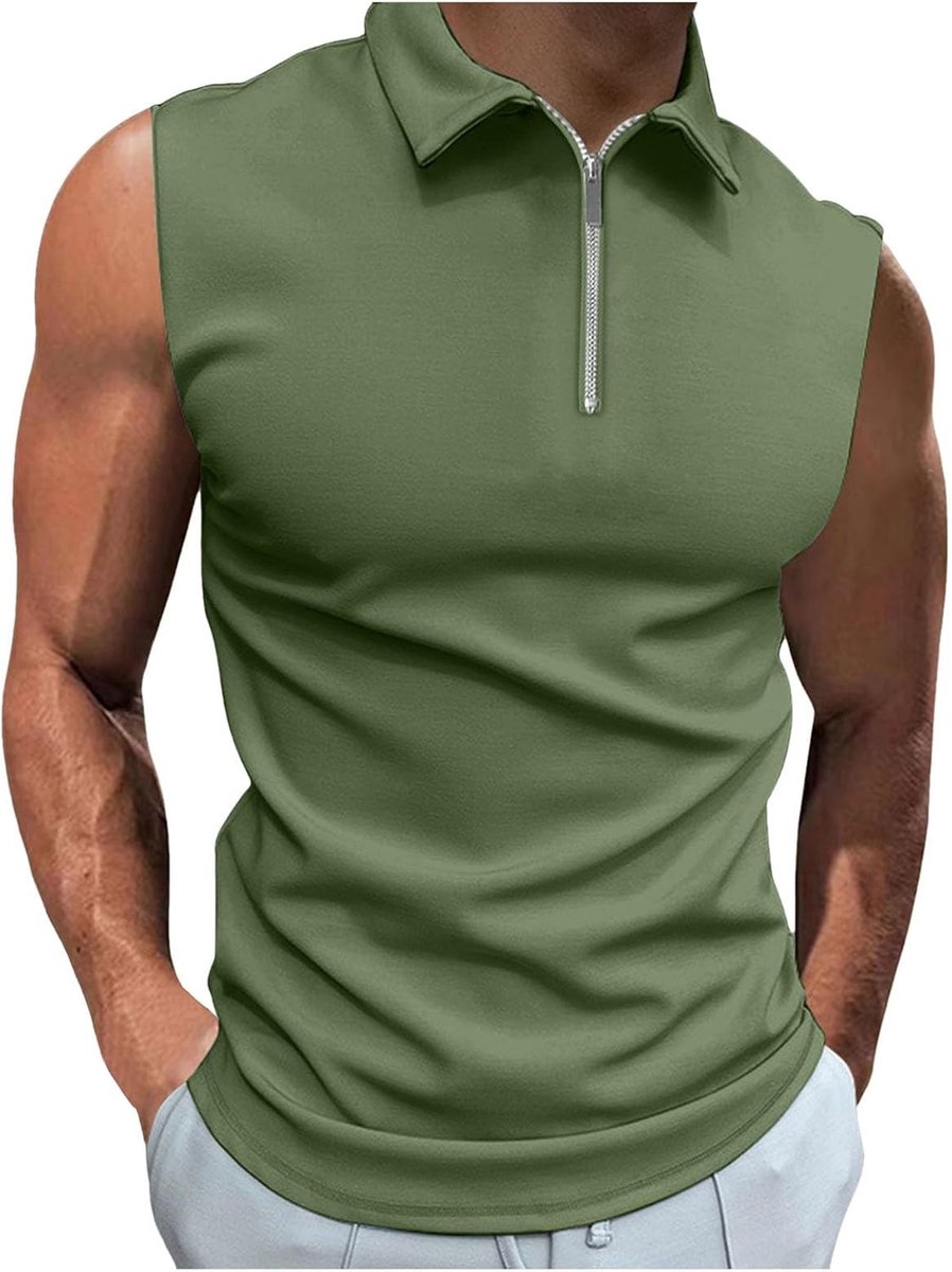 T-shirt voor heren, solide vakantieoverhemden, casual, tops, sportkleding, vest voor heren