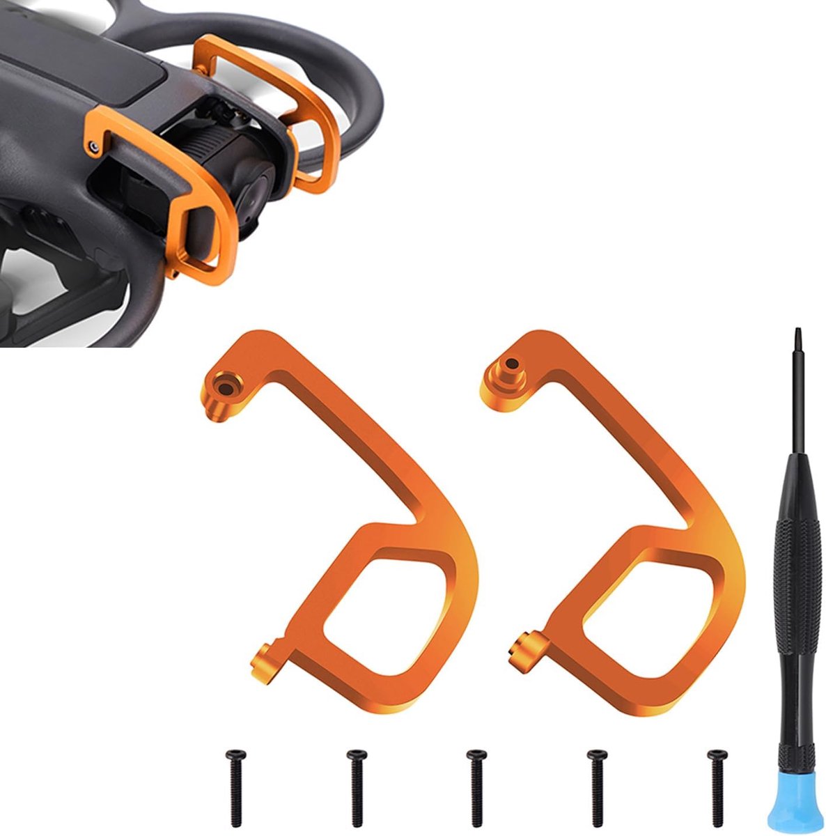 Bumper voor DJI Avata 2 drone gimbal lensbescherming anti-botsing beschermstrip aluminiumlegering veiligheidsbumper accessoires