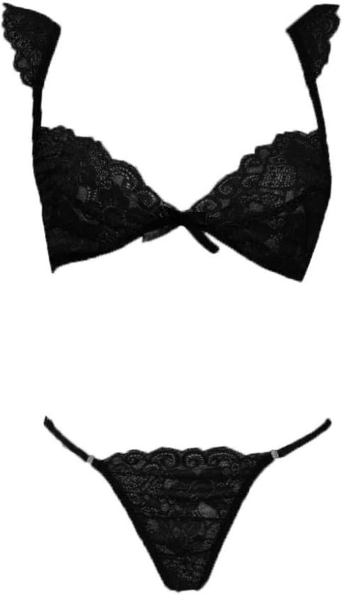 Kleding Vrouwen Sexy Kanten Ondergoed Transparante Lingerie G-string Costumes-A_M