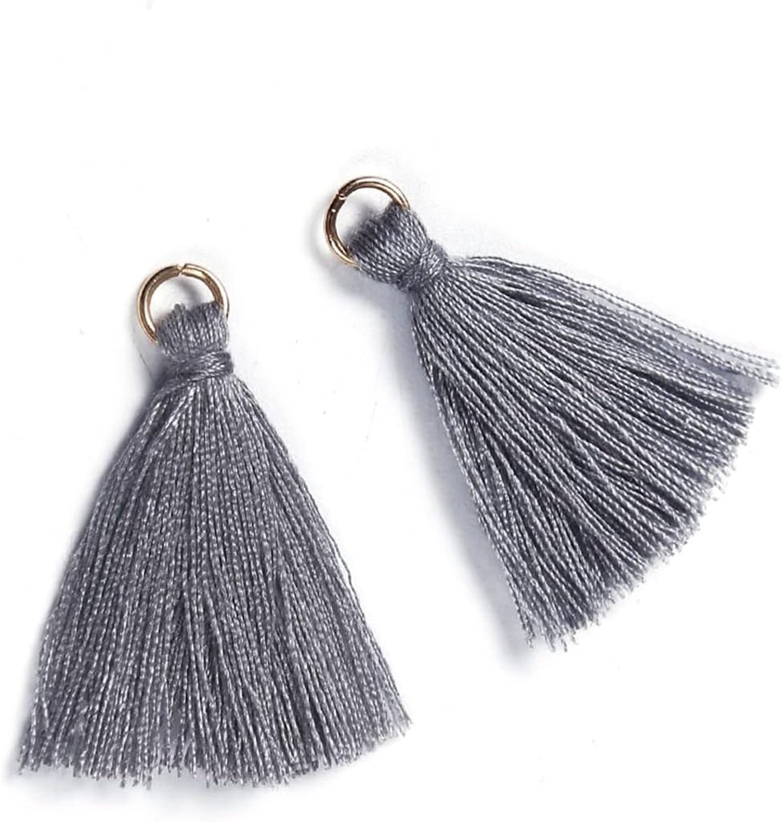 50 stuks mini-kwasthangers, 3 cm, katoen, franjes, kwastjes, armband, sleutelhanger, knutselen, kwastjes voor oorbellen, sieraden, tassen, bladwijzers, doe-het-zelf handwerk, accessoires