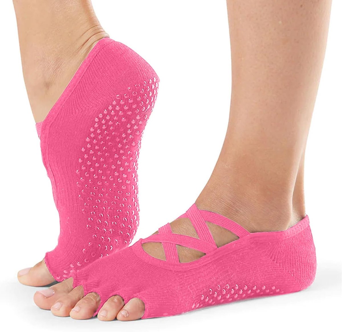 Yoga sokken voor dames - met banden - toeless - antislip voor Pilates - ShopVlot