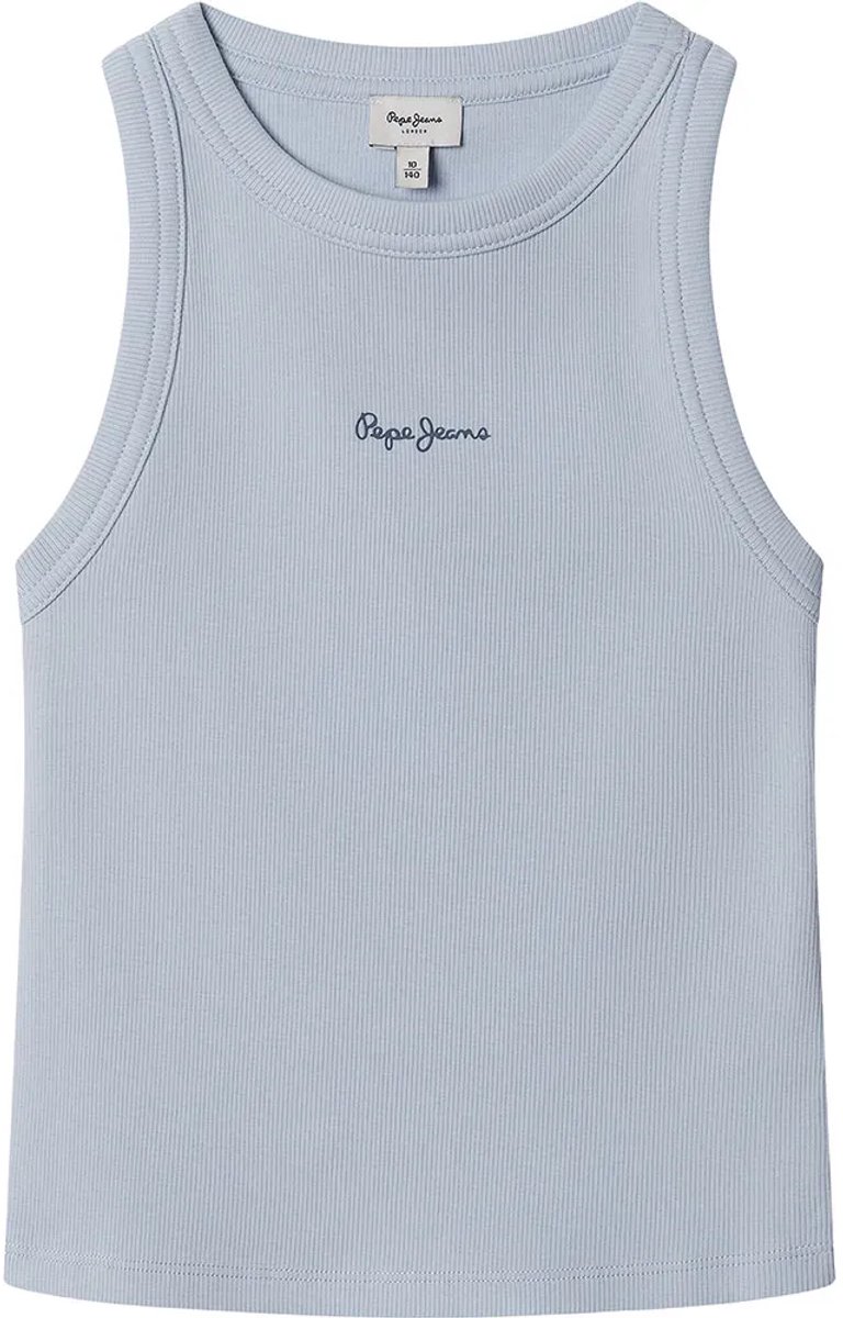 Pepe Jeans Giselle Mouwloos T-shirt Blauw 16 Years Meisje
