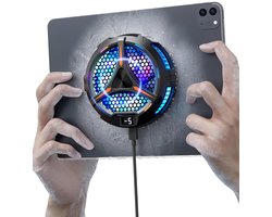 IPad Cooler - Magnetische Tablet Cooler voor iPad/Surface Pro/Samsung Tab, Compatibel voor Steam Deck, Universele Radiator met Temperatuurweergave voor Mobile Gaming, Tiktok Live Streaming
