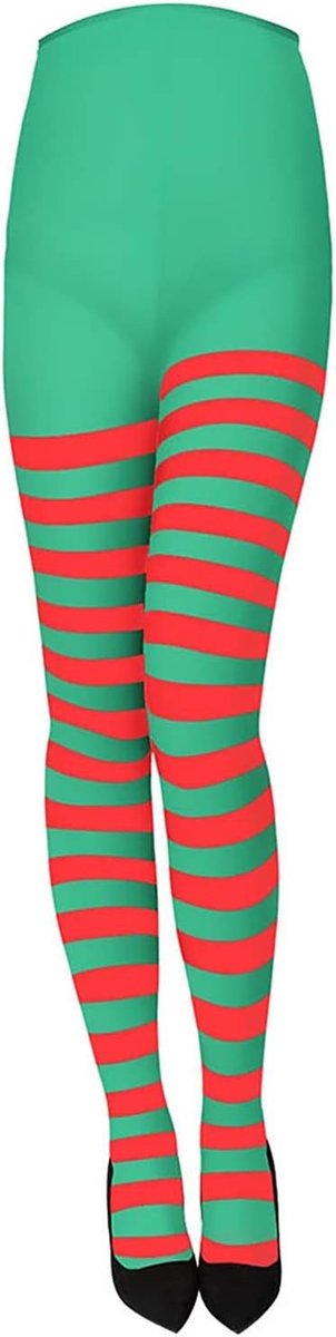 Halloween en Kerst Striped Tights voor Vrouwen - Volledige Voet, Hoge Taille Leggings en Kousen voor Feestelijke Gelegenheden