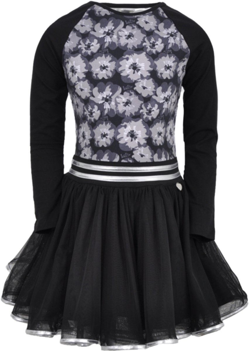 LoFff-Meisjes jurk dancing Blaire - Zwart