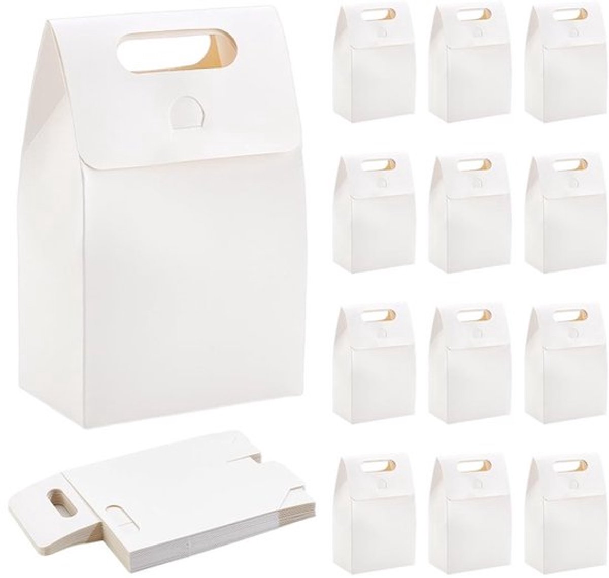 Store_9 - Snoepdoosjes - Gastgeschenken - Duurzaam en Luxueus - Witte Kraftdozen