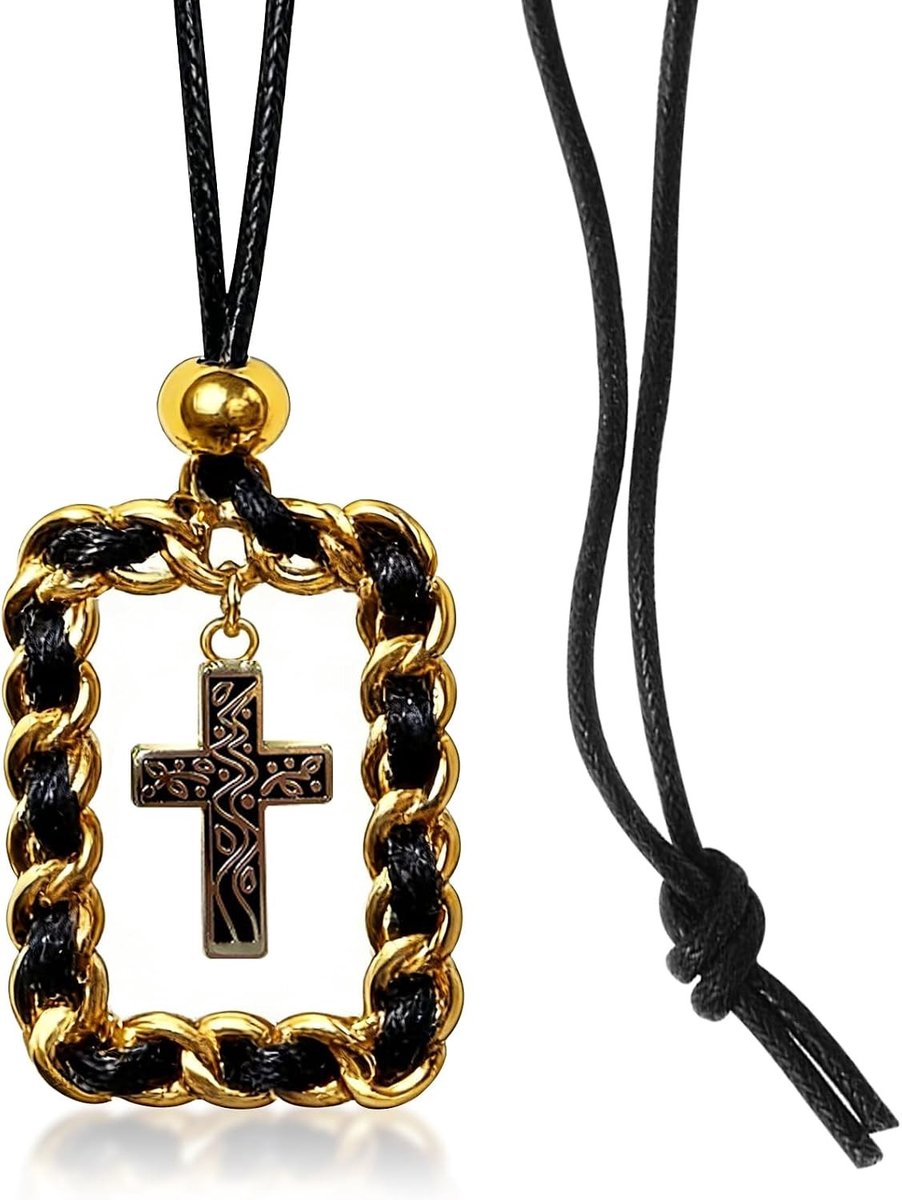 Veiligheid Cross Hanger voor Achteruitkijkspiegel, Auto Decoratie Ornament, Hangend Accessoire voor Mannen en Vrouwen, Perfect Cadeau voor Autoliefhebbers