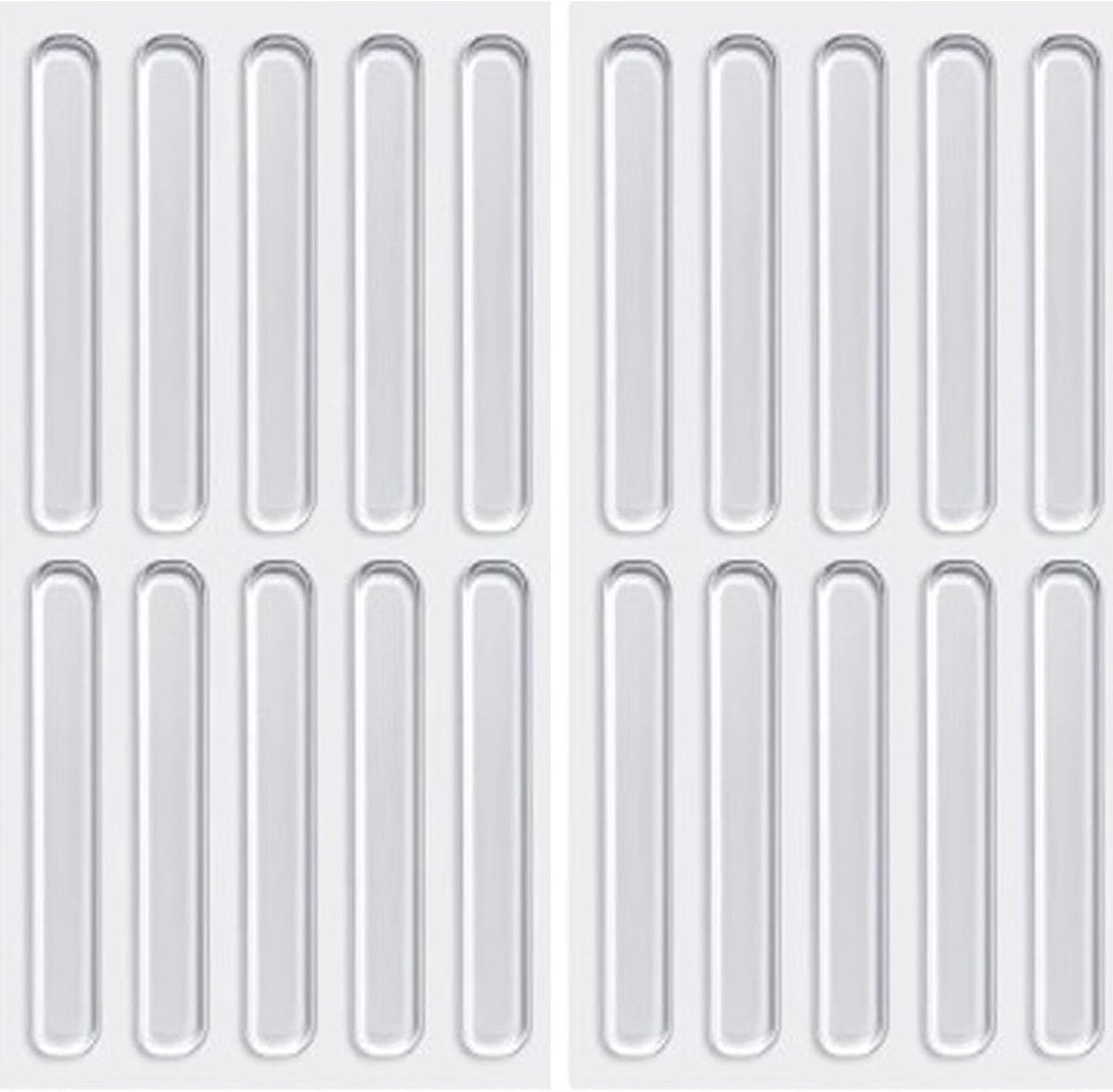Set van 20 Transparante Rubber Beschermende Pads - Zelfklevende Elastische Buffer voor Meubels, Deuren en Laptops