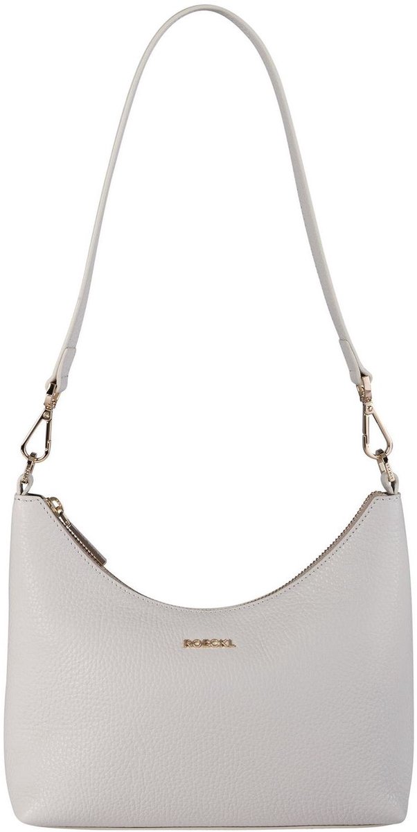ROECKL Leren schoudertas Diana Shoulder Bag Linen wit
