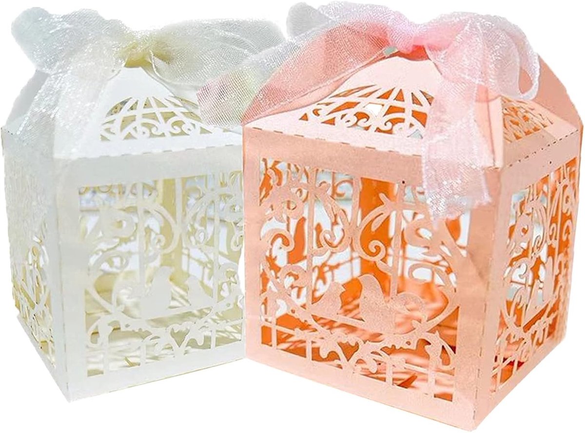 50 Stuks Cadeauboxen voor Bruiloften, Verjaardagen en Afstudeerfeesten - Luxe Geschenkverpakking