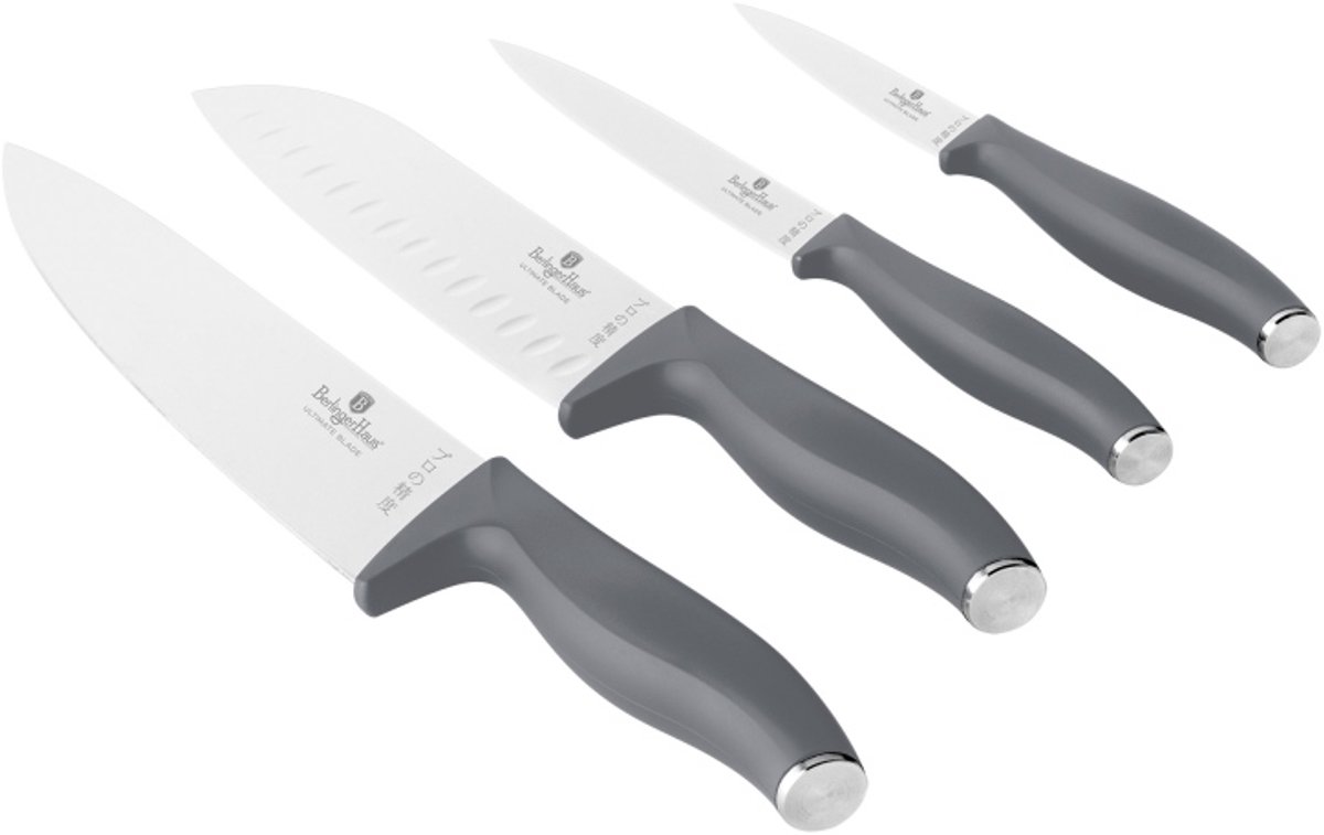 Set van 4 roestvrijstalen messen uit de Aspen Collection