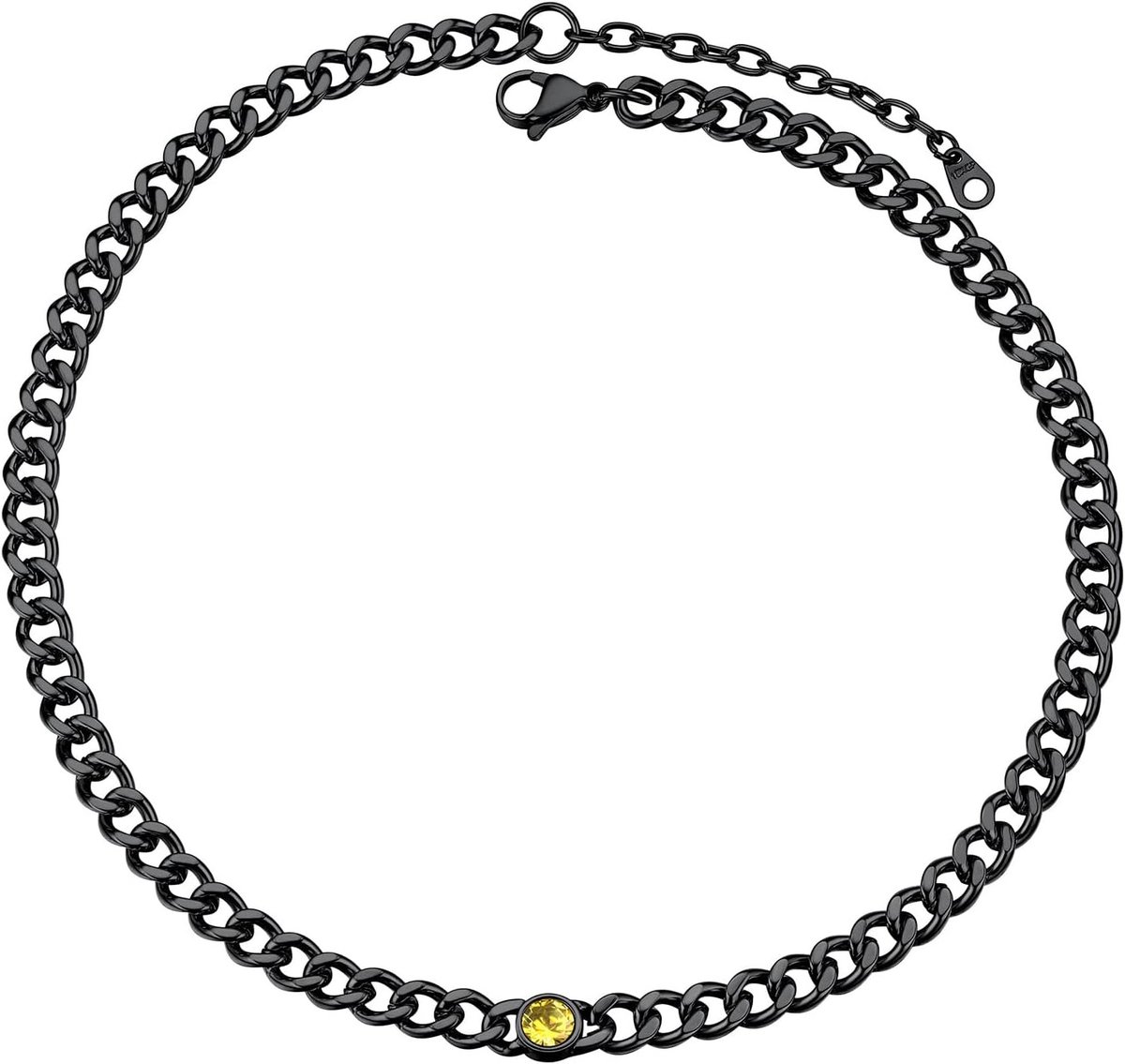 Dikke Cuban Ketting voor Dames, Verstelbare Choker van 46+5CM, Perfect als Cadeau voor Elke Gelegenheid