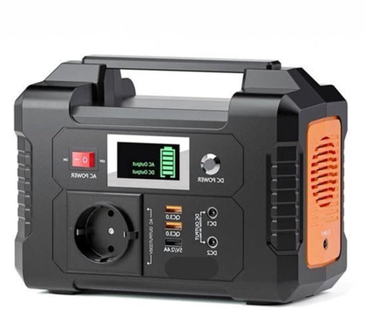 Powerstation - Stroomgenerator - Powerbank - Aggregaat - 200W - Draagbare - met 151Wh Lithium Batterij - 1x Pure Sine Wave AC220V Output - Voor Kamperen, Van en RV Gebruik - Noodstroombron
