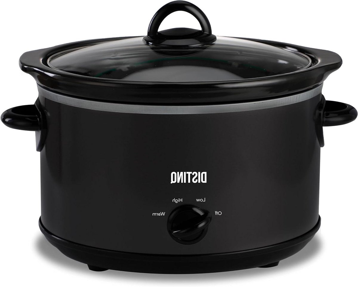 Slowcooker - Stoofpan - Langzaam Garen - Keramische Pan - 4 Liter - Zwart