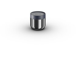 BergHOFF Home Nommie – Thermos Lunchbox - Food Jar 0.35L – Lekvrije Yoghurtbeker To Go – Isoleerbeker voor Soep - Dubbelwandige Isolatie - RVS Thermische Voedselcontainer – Houdt 6u Warm/Koud – Navy & Zilver