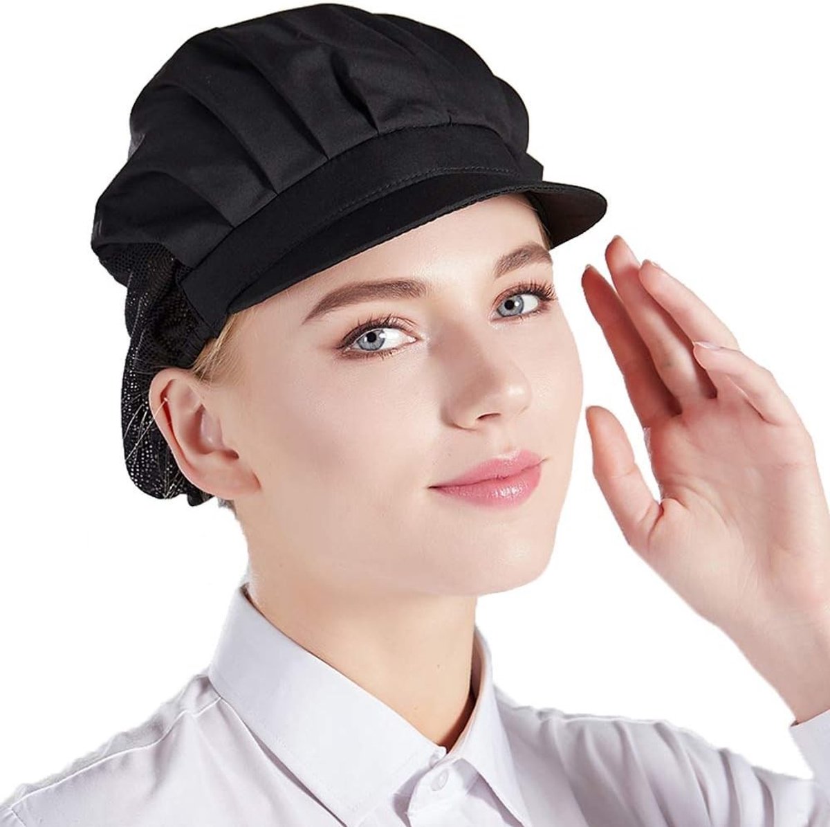 Unisex 5-delige Koksbuis Set met Elastische Mesh, Ademend en Stofdichte Hoed voor Werk en Industrie