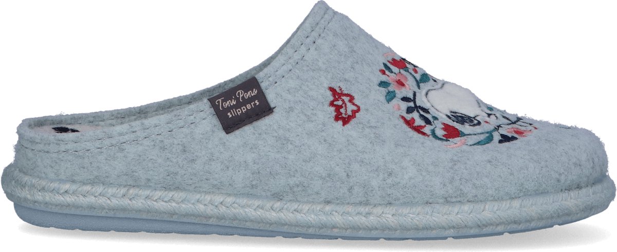 Toni Pons - Snoopy Dames Pantoffels Vilt Aqua - Maat 39