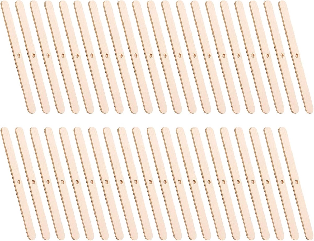 Candle Wick Holders Set voor Kaarsen Maken, Natuurlijke Houten Wick Centering Apparaten, 40 Stuks voor DIY Kaarsen en Ambachtelijke Projecten