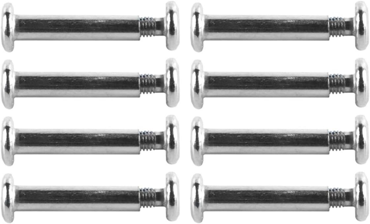 Ronde Hoofdschroeven voor Skatewielen Set van 30x6mm Bouten en Moeren voor Inline Skates en Rolsschaatsen Ideaal voor Skate Schoenen Accessoires