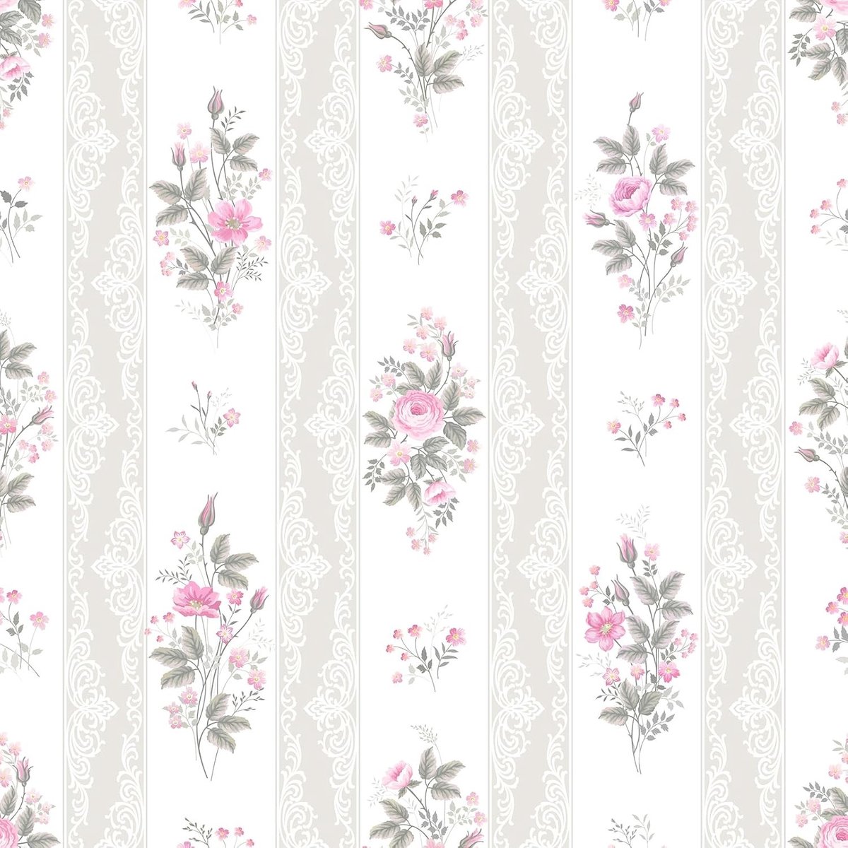 Elegante Bloemen Behangrol van 30.5 cm x 300 cm voor een Stijlvolle Interieurdecoratie