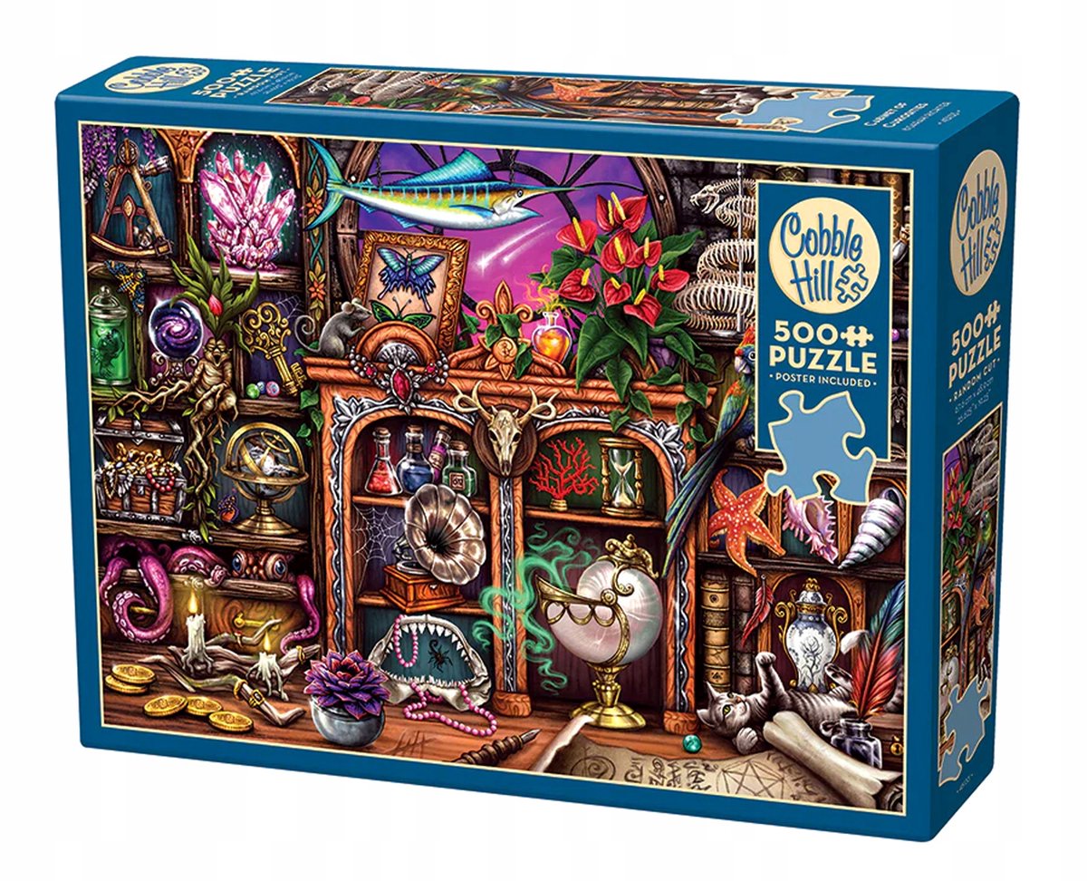 Merkloos Puzzel 500 Stukjes - Mysterieuze Kabinet