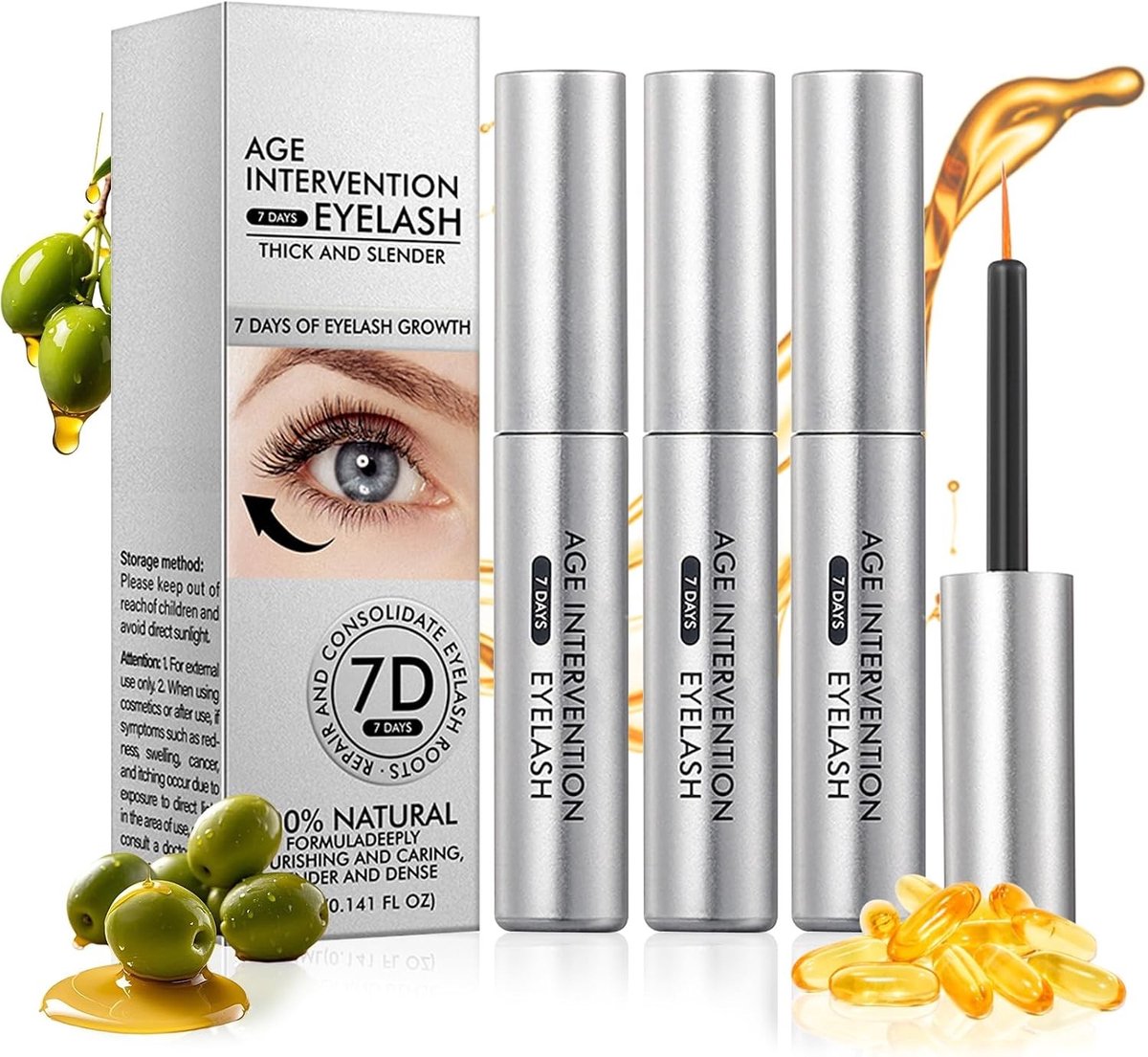 Eyelash Serum voor Snelle Groei, Versterking en Herstel van Wimpers, Maakt Wimpers Dikker, Langer en Voller