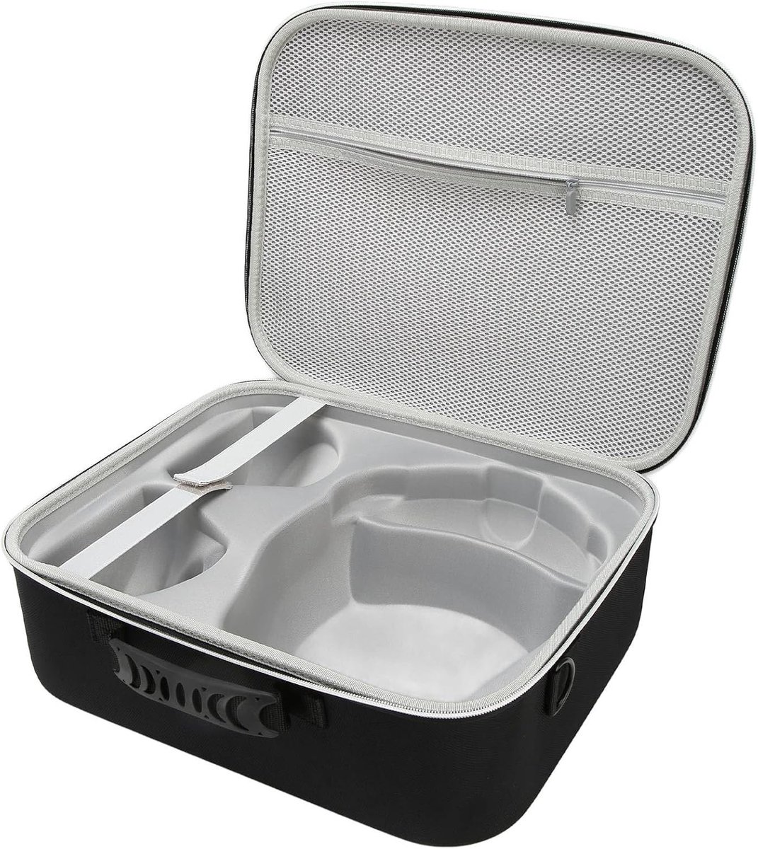 Draagbare Hardcase voor PS VR2 met Dubbele Laag, EVA Behuizing, Verstelbare Schouderriem en Schokbestendige Rits, Geschikt voor Console en Accessoires