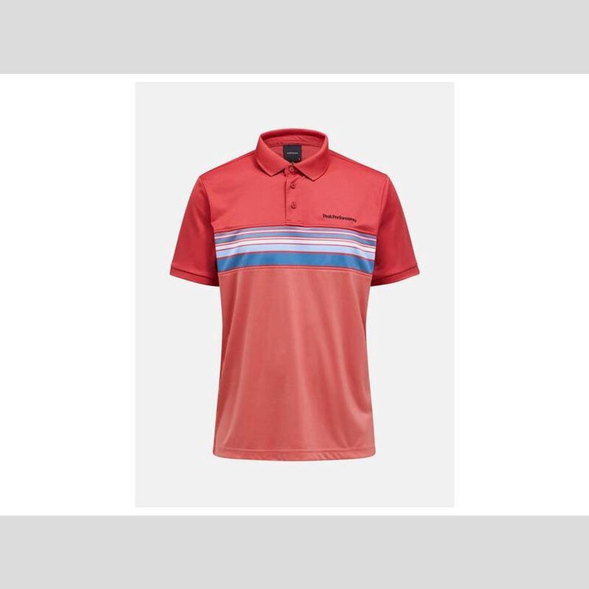 PEAK PERFORMANCE - M Player Print Polo - l - Trek Pink