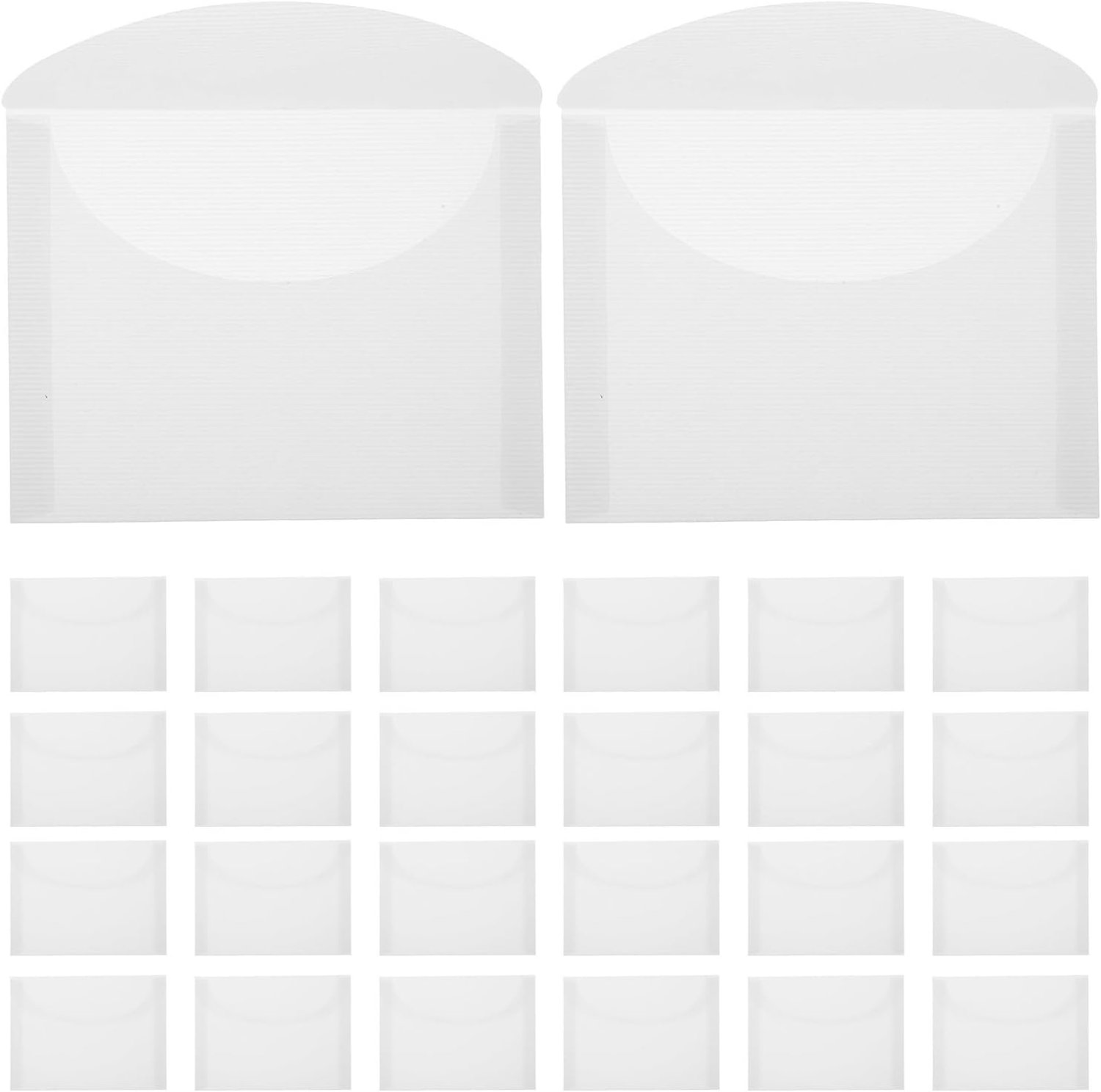 50 Stuks Semi-transparante Vellum Enveloppen Voor Bruiloft Uitnodigingen Voorgevouwen Papieren Sleeves Voor Kaarten Foto's Groeten Beschermende Envelop Wraps