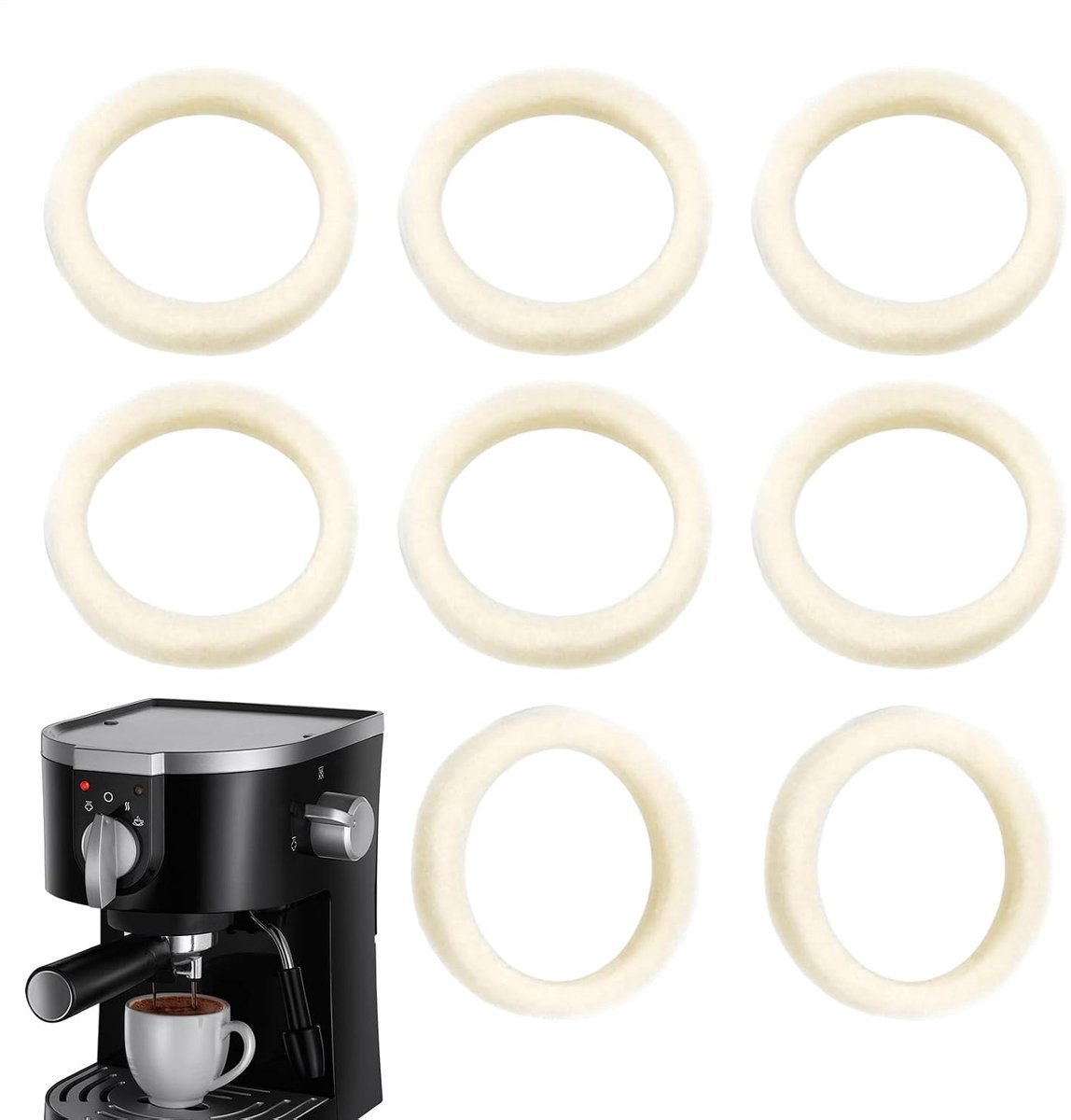 Wasmachine ring: rustige grip tegen trillingen, compacte filter-afstandschijf | instelafdichting voor commerciële broodroosteronderdelen, Herram-gebruik