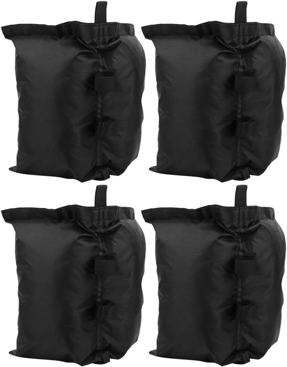 4pcs tent vaste zandzak duurzaam zwart grote capaciteit lekkendichte zonneschade paraplu zandzak buiten