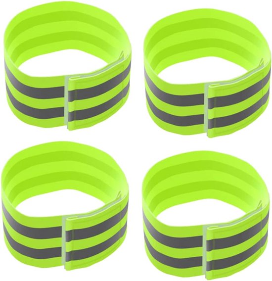 12 Stuks Reflecterende Beenbanden Reflecterende Armband Reflecterend Loopwerk Loopband Lichtgevende Reflecterende Enkelband Veiligheid Hardlooppolsbandje Reflectorbanden — afbeelding 2