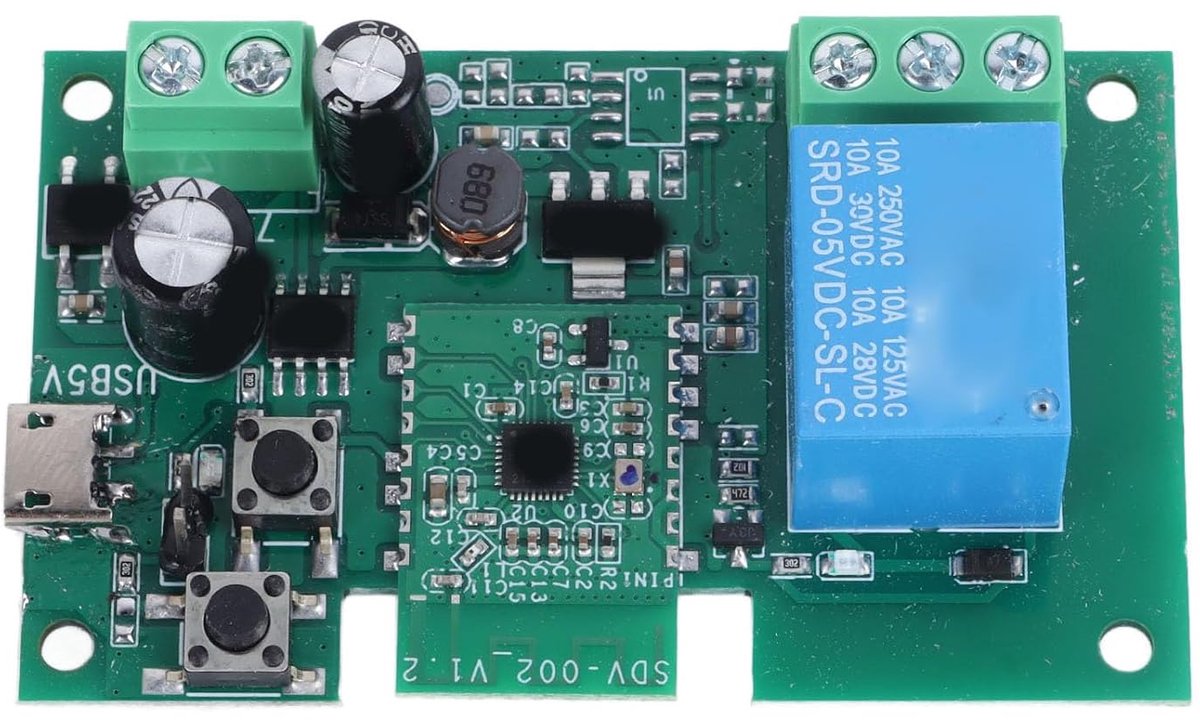 Intelligente schakelaaronderbrekermodule, inching en zelfvergrendelende slimme APP-besturingsrelaismodule 7-32V