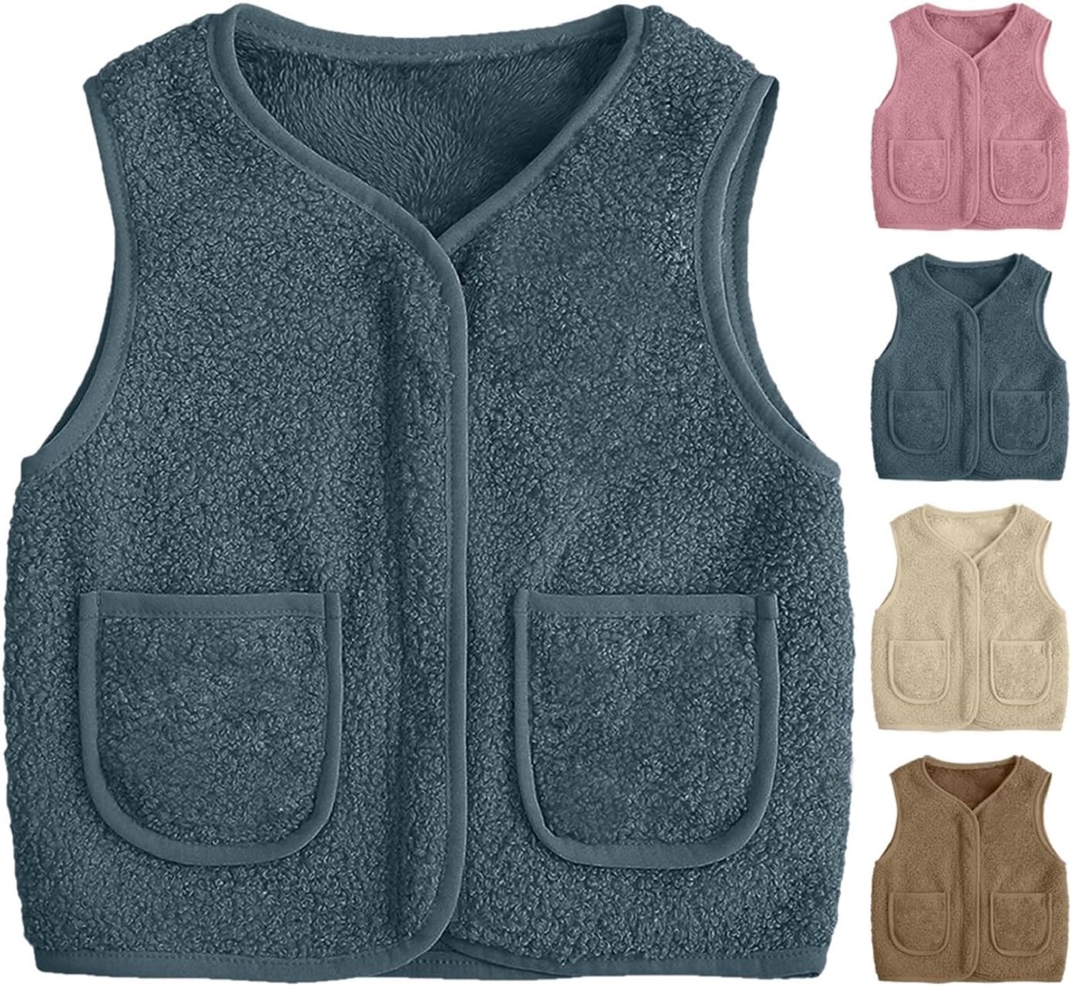 Vest voor meisjes, fleece