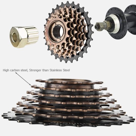 7-Speed Fiets Vrijloop voor Mountainbike 14-28T — afbeelding 3