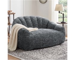 CHICFURN Zitzak - Met armleuningen - Met rugleuning - Grijs