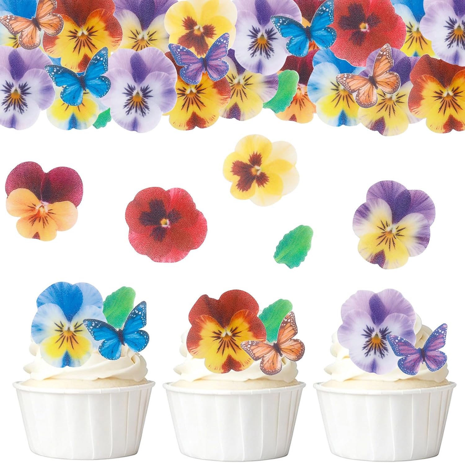 Bloemen voor taart