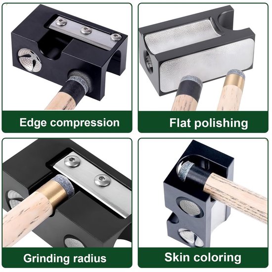 Multifunctionele Billiard Cue Pencil Sharpener en Reparatieset — afbeelding 4
