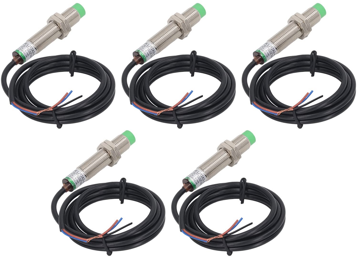 Naderingssensor Pakket van 5 Stuks - Inductieve Naderingssensor - NPN NC Sensor - M12 Normaal Gesloten - IP65 Waterdicht - Betrouwbaar Materiaal