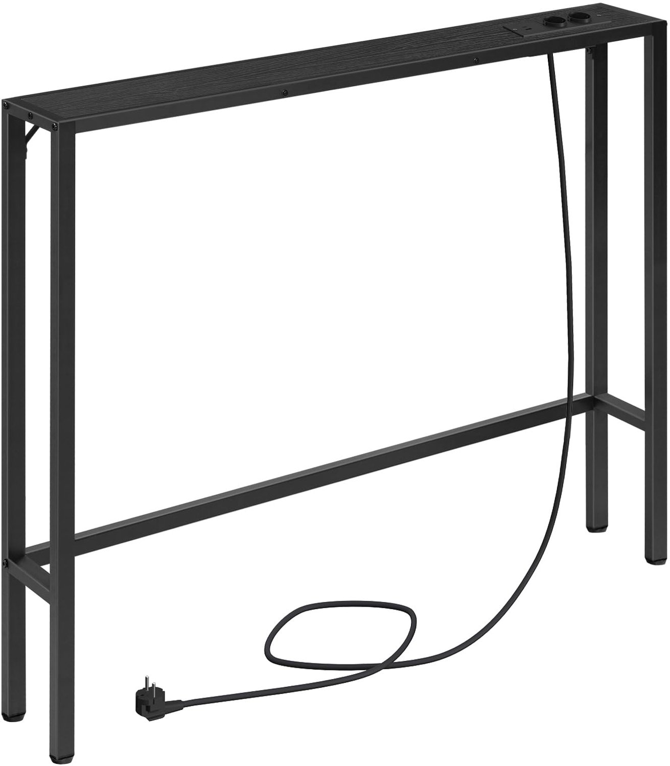 Console Tafel met Oplaaddock en USB-poorten, Zwart