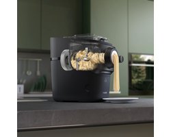 Philips 7000 series HR2665/96 Pastamachine - Volledig Automatische Pastamaker - Met Weegfunctie & 8 Vormschijven - Verse Pasta in 10 Minuten - Zwart