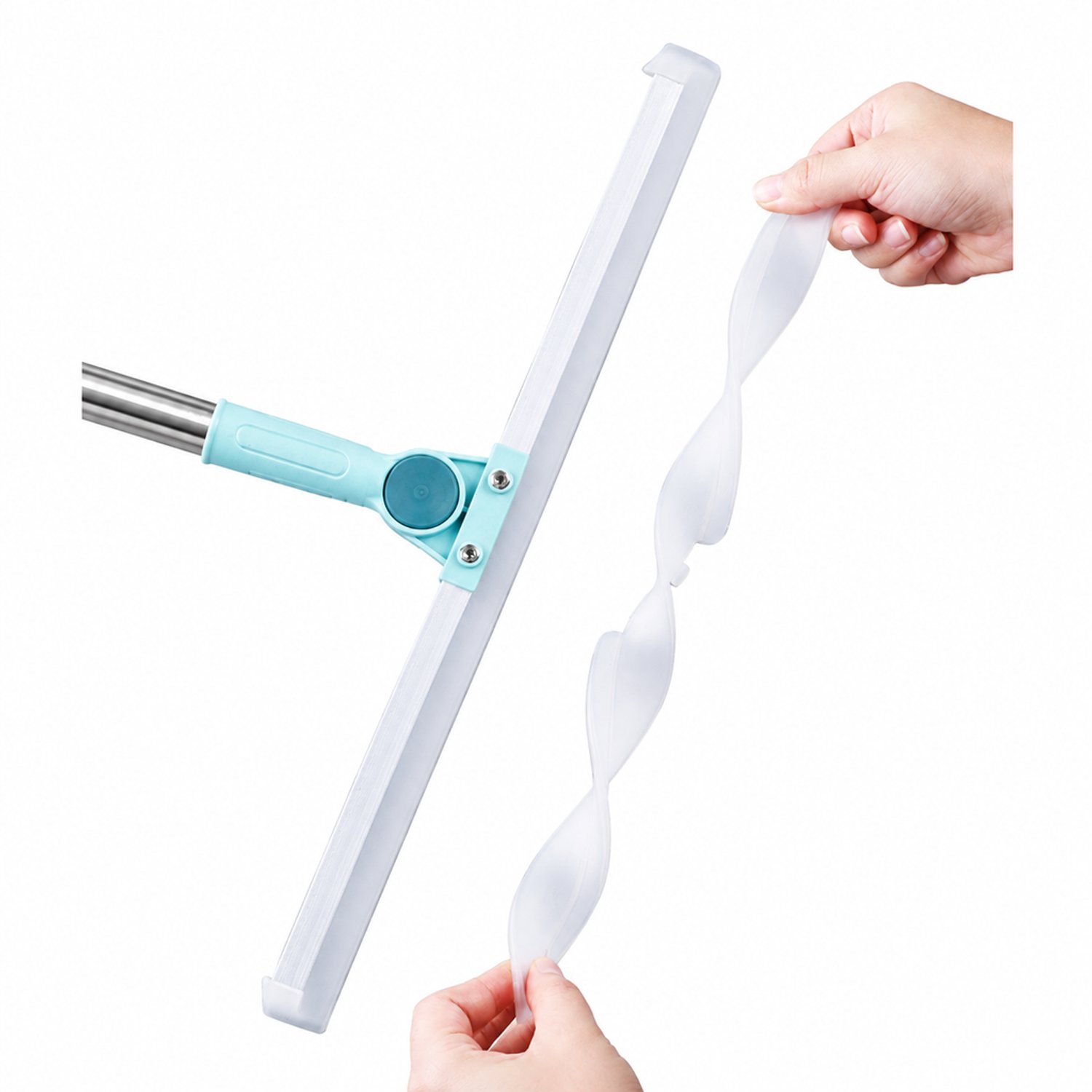 Vervangstrip voor vloerwisser 35 cm - Flexibele witte wisstrip in OPP-zak