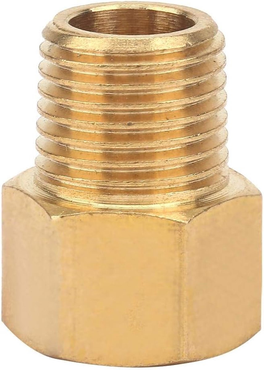 Pijp Fitting Adapter, Pijp Montage voor Manometer BSPT Mannelijk naar NPT Vrouwelijke (1/4 "BSPT Mannelijk naar 1/4" NPT Vrouwelijk)