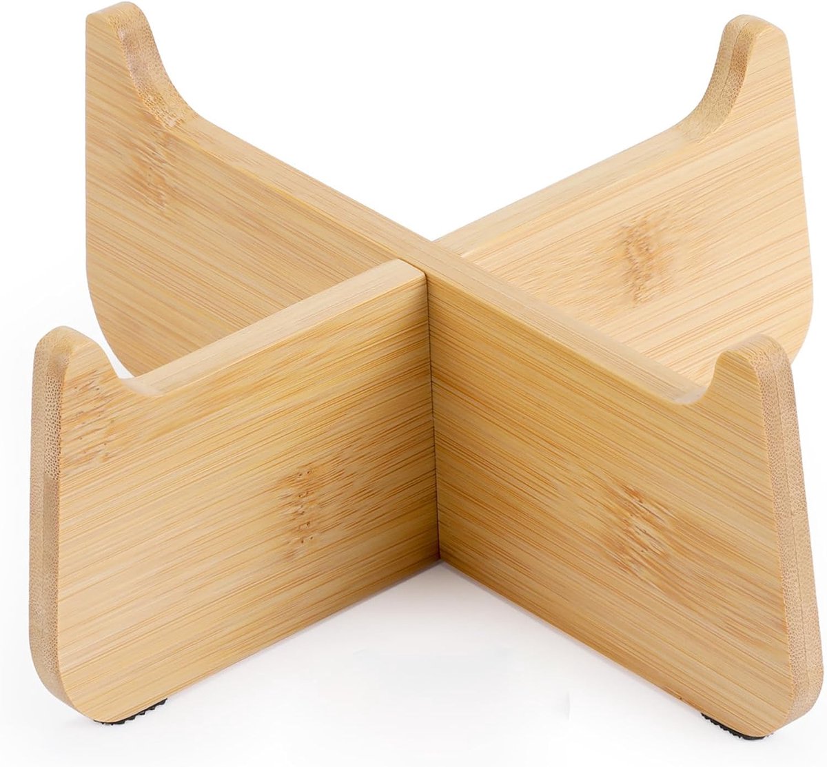 Houten standaard voor anti-slingnapf kat met 4 antislipvoetjes aan de onderkant, de beste metgezel voor anti-slingnapf katten, 18 x 18 x 7,8 cm