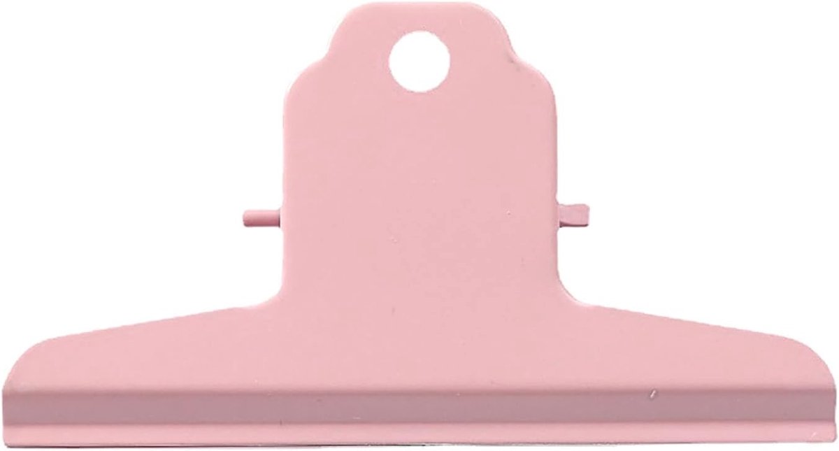 Grote Stier Paperclips - Metalen Klemmen - Sterke Veer - Roze - Ophangbare Binder Clips - Voor Thuiskantoor en School