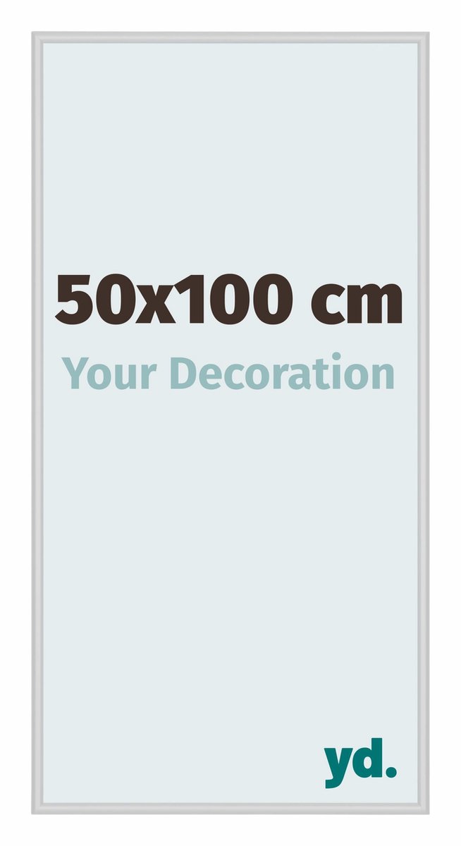yd. Your Decoration - Fotolijst 50x100 cm - Aluminium - Zilver Mat - Miami
