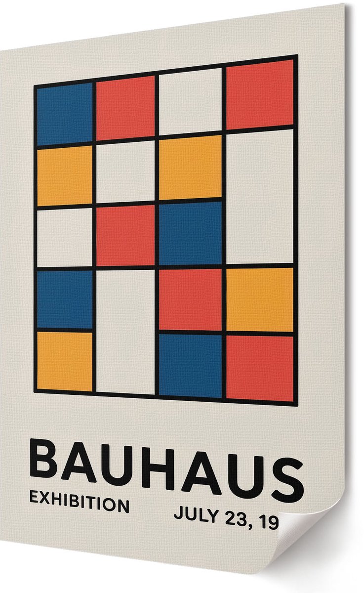 Coloray Polycanvas Wandposter - Minimalistische Brug, Fotografie - A3 - Grijs Wandposter - Rechthoek - Wandkunstwerk - Woonkamer, Slaapkamer, Kantoor - Modern