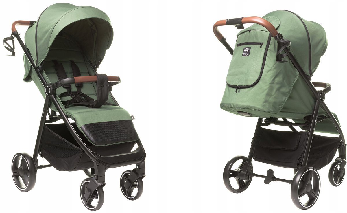4BABY Stinger XXIV Kinderwagen: Lichtgewicht, grote wielen, inklapbaar