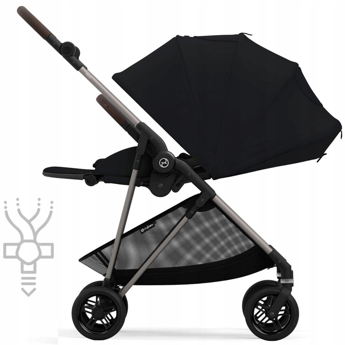 Cybex Melio 3.0 '25 Kinderwagen - Lichtgewicht, Wendbaar, Taupe/Zwart